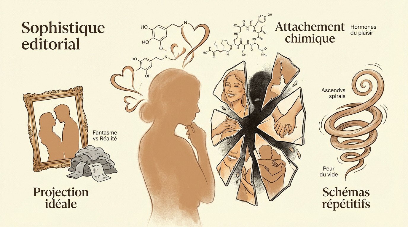 Femme pensive face à un dilemme amoureux clandestin