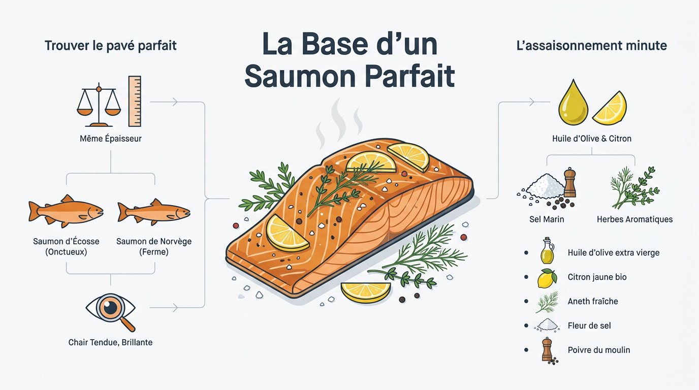 Critères de sélection d'un pavé de saumon frais