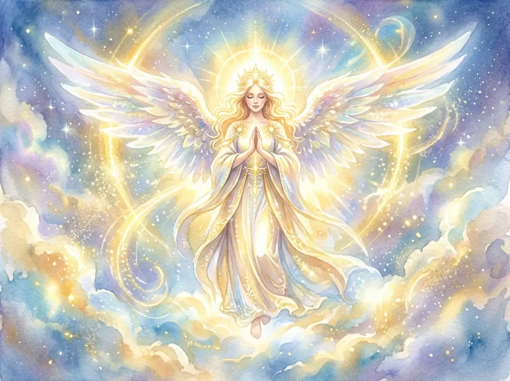 ange gardien 444 signification angélique lumière dorée protection