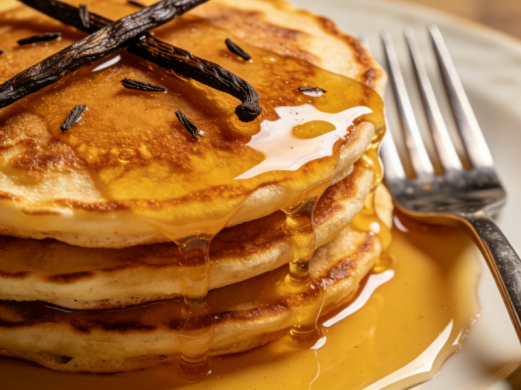 pancakes recette avec de la vanille