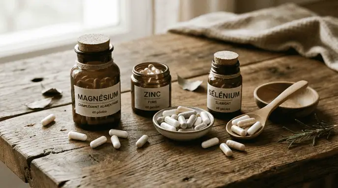 minéraux équilibre hormonal femme magnésium zinc sélénium complément alimentaire