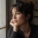 femme qui réfléchit à son rôle dans le triangle de karpman