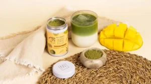 Matcha Mangue et matcha latte mangue