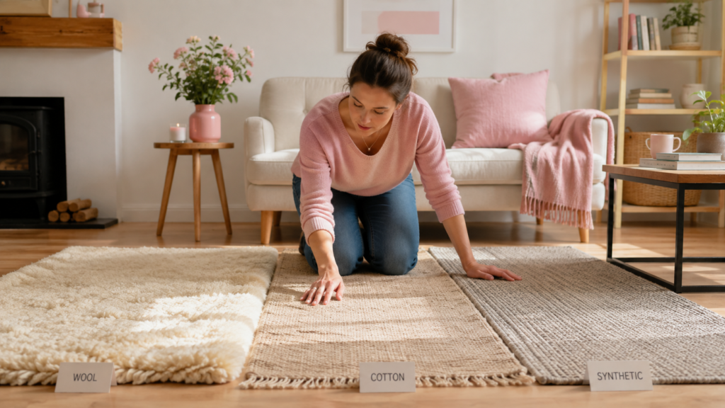 précautions pour nettoyer tapis selon le type de matière
