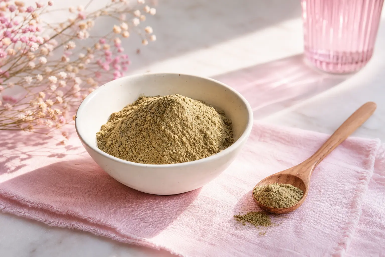 Poudre d'ashwagandha riche en withanolides pour complément alimentaire