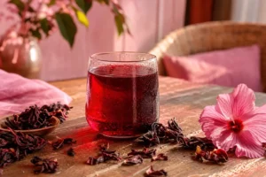Verre de bissap illustrant les bissap bienfaits pour la santé au quotidien