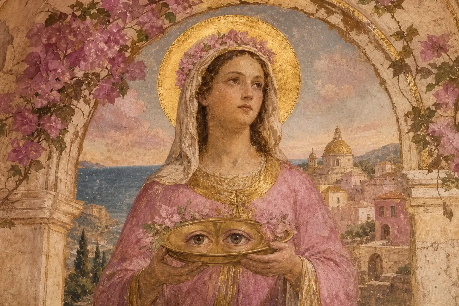 La légende derrière l'œil de sainte Lucie légende de sainte lucie et origine du nom oeil de sainte lucie
